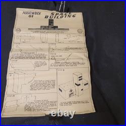 1950's Marx Tin Litho Tom Corbett Space Academy Playset # 7010 Atomic Box Instr