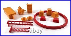 1950's Marx Tin Lithograph Super Circus Sideshow with 53 pieces