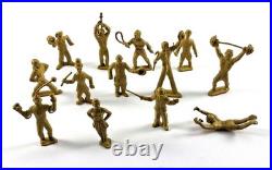 1950's Marx Tin Lithograph Super Circus Sideshow with 53 pieces