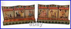 1950's Marx Tin Lithograph Super Circus Sideshow with 53 pieces