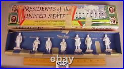 1950's Marx U. S. Presidents 35 plastic figures MIB play set toys in boxes 5 sets