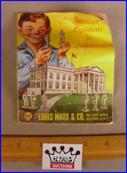 1950's Marx U. S. Presidents 35 plastic figures MIB play set toys in boxes 5 sets