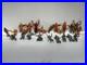 1950's Tom Corbett Marx Playset Space & Alien Figures Various Colors 23 Pieces