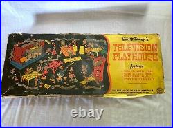 1950's Walt Disney Television Playhouse Marx Rare Tin Litho Playset / Characters