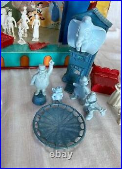 1950's Walt Disney Television Playhouse Marx Rare Tin Litho Playset / Characters