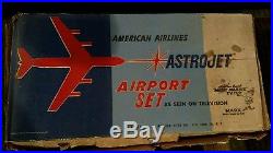 1950s MARX AMERICAN AIRLINES ASTROJET AIRPORT PLAYSET EXTRAS ORIGINAL BOX
