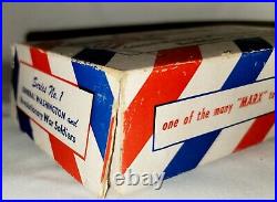 1950s MARX AMERICAN HEROES S1 Gen Washinton & Revolutionary War Soldiers withbox