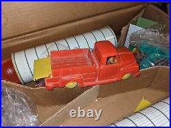 1950s MARX OR T. COHN SUPERIOR FARM PLAY SET With BOX 10R-126, SILO TRACTOR ANIMAL