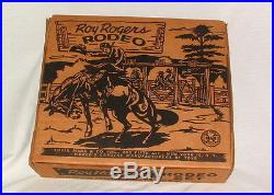 1950s MARX ROY ROGERS RODEO PLAYSET FANTASTIC CONDITION IN BEAUTIFUL BOX