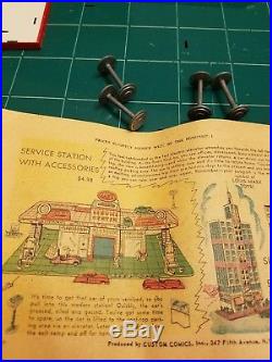 1950s MARX Tin Litho Modern SERVICE CENTER NOS With Box NEVER BEEN SET UP