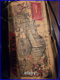 1950s Marx Fort Apache Stockade playset