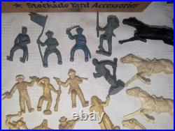 1950s Marx Fort Dearborn Play Set Original Pcs & Figures Nr. Complete