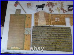 1950s Marx Fort Dearborn Play Set Original Pcs & Figures Nr. Complete