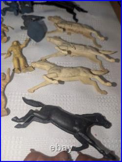 1950s Marx Fort Dearborn Play Set Original Pcs & Figures Nr. Complete