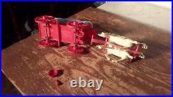 1950s Marx RED WAGON withBlue Top Gunsmoke Ringo Wagon Train Western