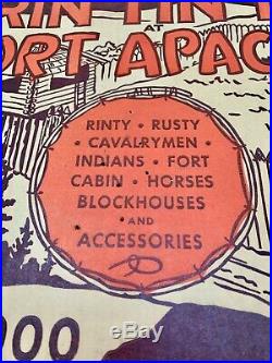 1950s Marx Rin Tin Tin Fort Apache Playset #3658 Series 1000