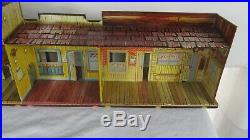 1950s Marx Roy Rogers Mineral City Western Town Play Set Tin Litho Building
