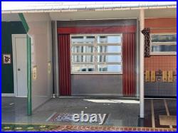 1950s Marx Tin Litho DollHouse Single Level Modern Ranch House with Furniture, Box