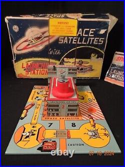 1950s Marx Toys Space Satellite Service Ramp Playset Looks To Be Complete