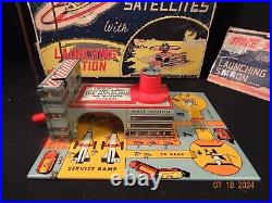 1950s Marx Toys Space Satellite Service Ramp Playset Looks To Be Complete