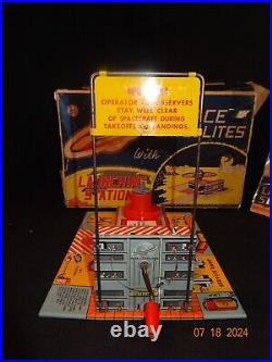 1950s Marx Toys Space Satellite Service Ramp Playset Looks To Be Complete