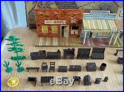 1952 MARX Roy Rogers Western Town (Jail Side) Playset #3948 94% comp. In Box
