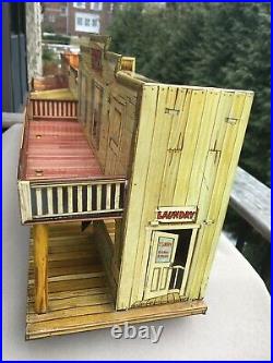 1952 Marx Roy Rogers Mineral City Tin Litho Western Town & Access. Playset Toy