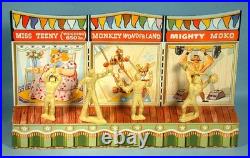 1952 Marx TV Super Circus 45+ Toy Playset Figures & Accessories Tin Sideshow