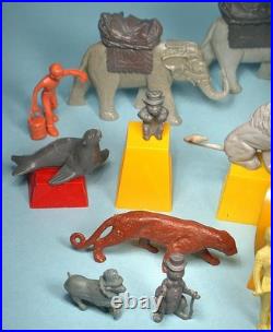 1952 Marx TV Super Circus 45+ Toy Playset Figures & Accessories Tin Sideshow