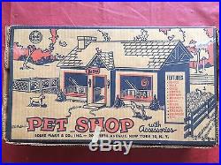 1953 Marx Pet Shop playset, VERY RARE, new in box, never assembled, in bags