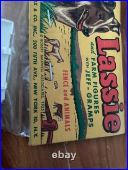 1955 MARX LASSIE FARM PLAYSET In Header Bag, New, RARE