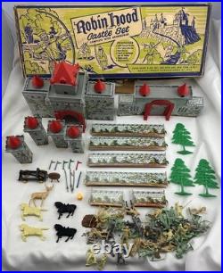 1956 Robin Hood Castle Set by Marx Toys in Very Good Condition FREE SHIPPING