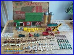 1958 MARX Farm Set #3948 99.6% complete in C-6 Box withInstructions