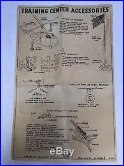1958 Marx Armed Forces Training Center Play Set. Unplayed w Contents. 54mm Sailors