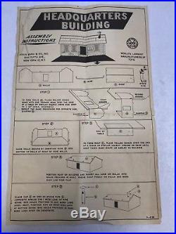 1958 Marx Armed Forces Training Center Play Set. Unplayed w Contents. 54mm Sailors