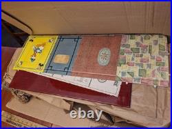 1959 MARX METAL SUBURBAN COLONIAL DOLL HOUSE PLAY SET With BOX INSTRs FURN. DISNEY
