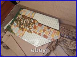 1959 MARX METAL SUBURBAN COLONIAL DOLL HOUSE PLAY SET With BOX INSTRs FURN. DISNEY