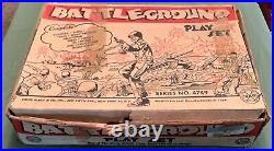 1959 Marx Battleground Playset #4749 Series 500 + Marine Beachhead Extras