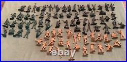 1959 Marx Battleground Playset #4749 Series 500 + Marine Beachhead Extras