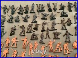 1959 Marx Battleground Playset #4749 Series 500 + Marine Beachhead Extras