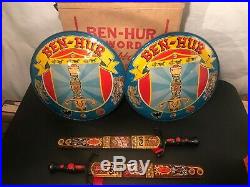 1959 Marx Ben Hur Two Swords, Scabbards & Shields Toy Playset Mint in Box