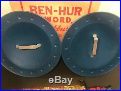 1959 Marx Ben Hur Two Swords, Scabbards & Shields Toy Playset Mint in Box