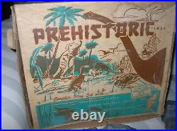 1959 Marx Prehistoric Times Play Set Dinosaurs 3394 Box Booklet Magic Marxie Toy