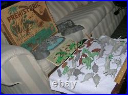 1959 Marx Prehistoric Times Play Set Dinosaurs 3394 Box Booklet Magic Marxie Toy