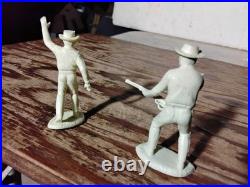 1959 Marx RIFLEMAN Family Chuck & Mark McCain Gunsmoke figures (2) playset