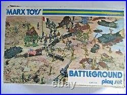 1960-70s, Marxs Toys, Battleground Play Set, #4756, Incomplete, Many Extras