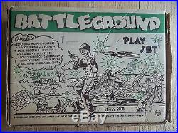 1960 MARX Battleground Playset #4751 100% complete withBox, Inst. NM