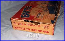 1960 MARX CIVIL WAR THE BATTLE OF THE BLUE AND GRAY PLAY SET No. 2646 IN BOX