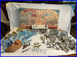 1960 Marx Battle of the Blue & Gray Civil War Play Set Playset Over 170PC #4745