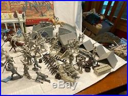 1960 Marx Battle of the Blue & Gray Civil War Play Set Playset Over 170PC #4745